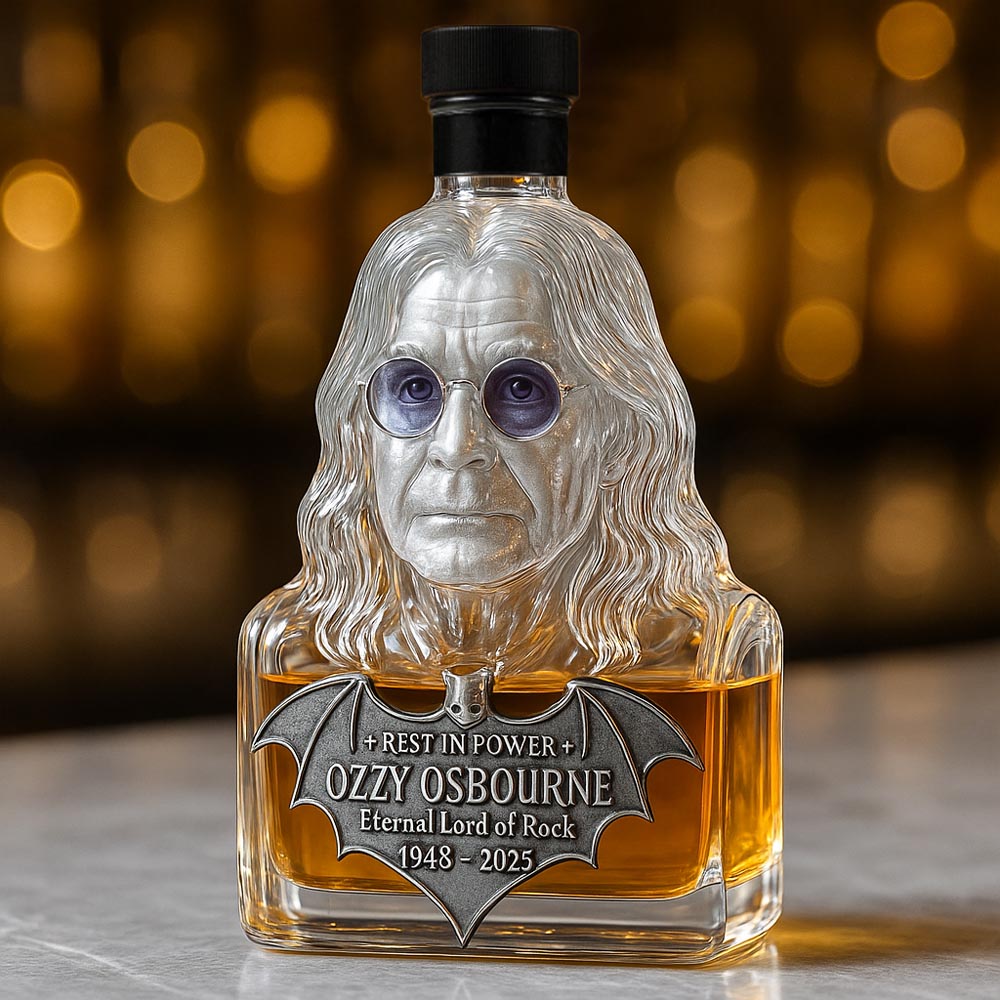 🖤Immortalized in Glass — The Legendary Rock Tribute Whiskey Bottle