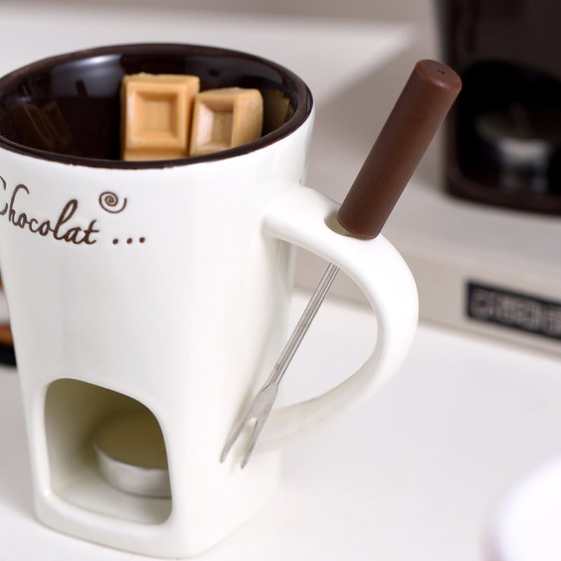 🎁Last Day 49% OFF🔥🍫 Handmade Chocolate Melting Mug – The Cozy Fondue Experience