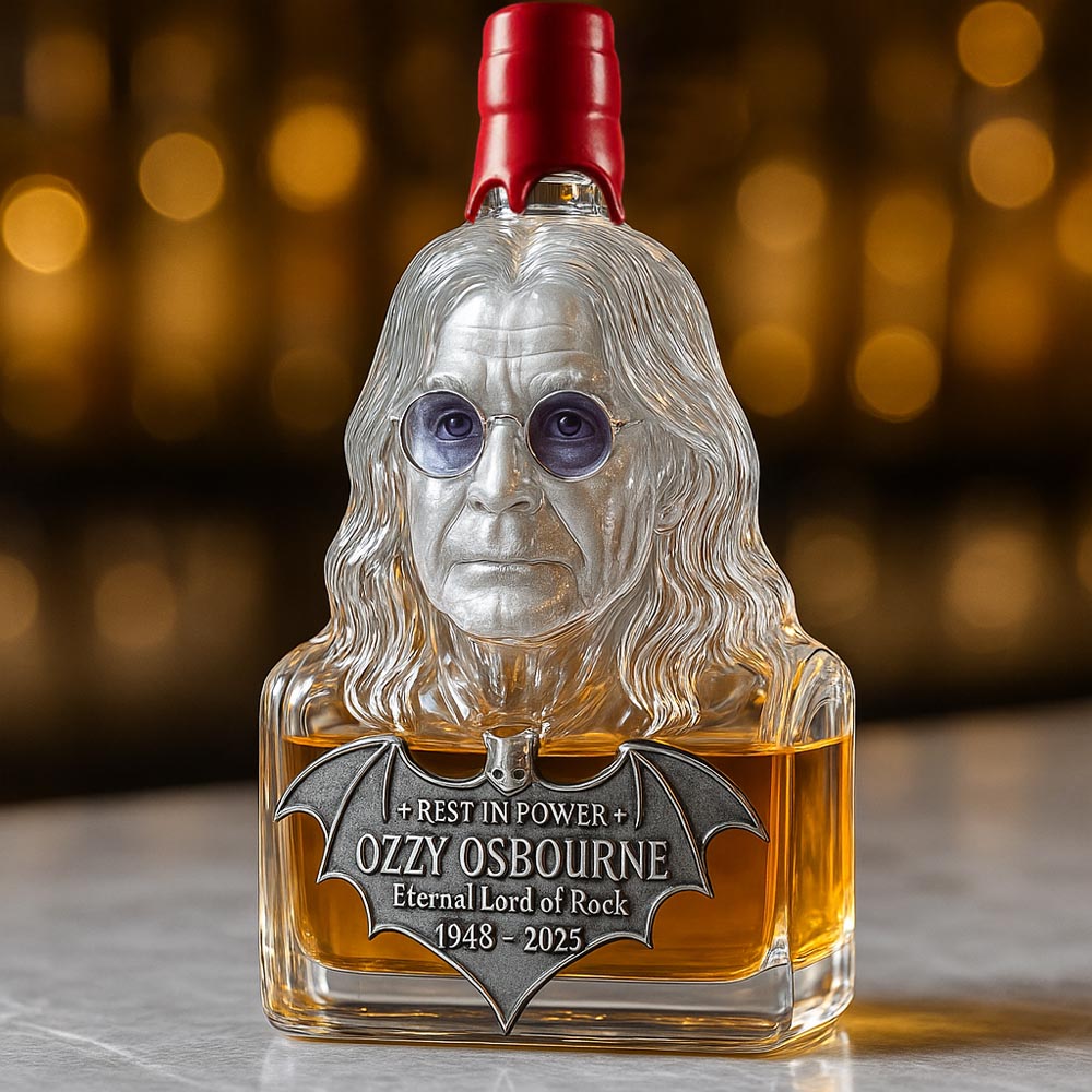 🖤Immortalized in Glass — The Legendary Rock Tribute Whiskey Bottle