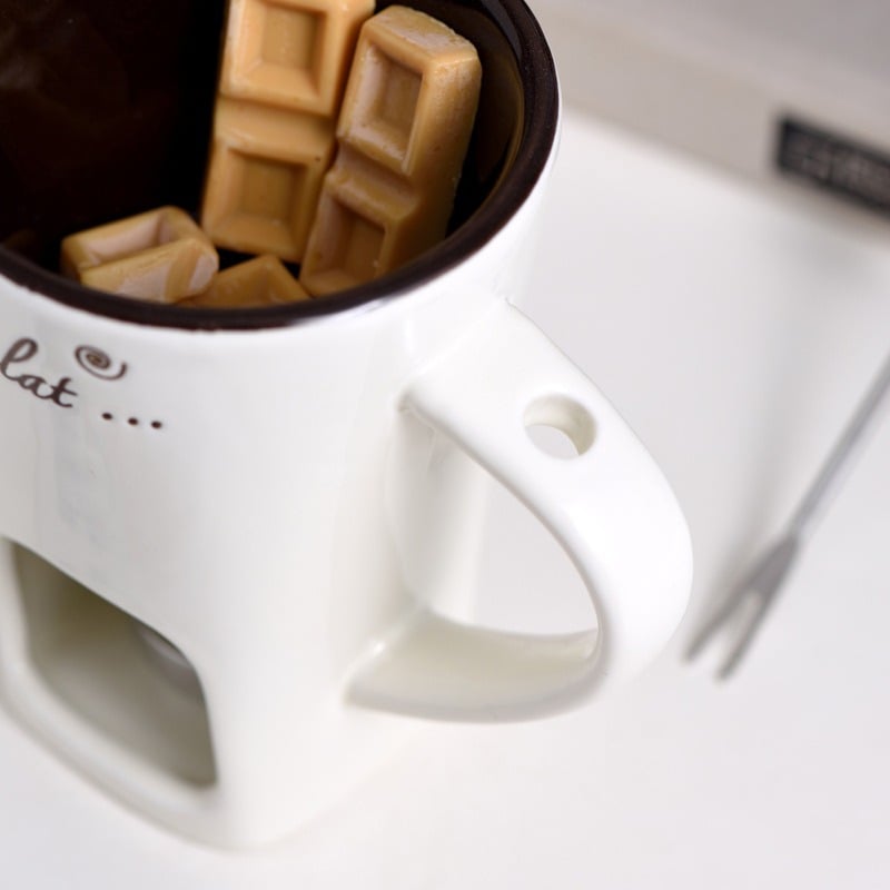 🎁Last Day 49% OFF🔥🍫 Handmade Chocolate Melting Mug – The Cozy Fondue Experience