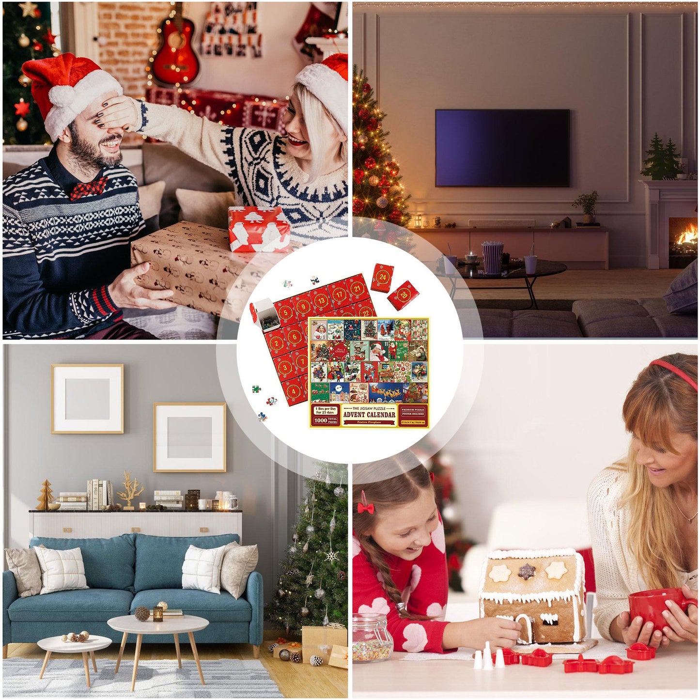 2023 Xmas Pre-Sale🎅 Christmas Advent Calendar Jigsaw Puzzle 1000pcs🎄(49% OFF TODAY🥳)