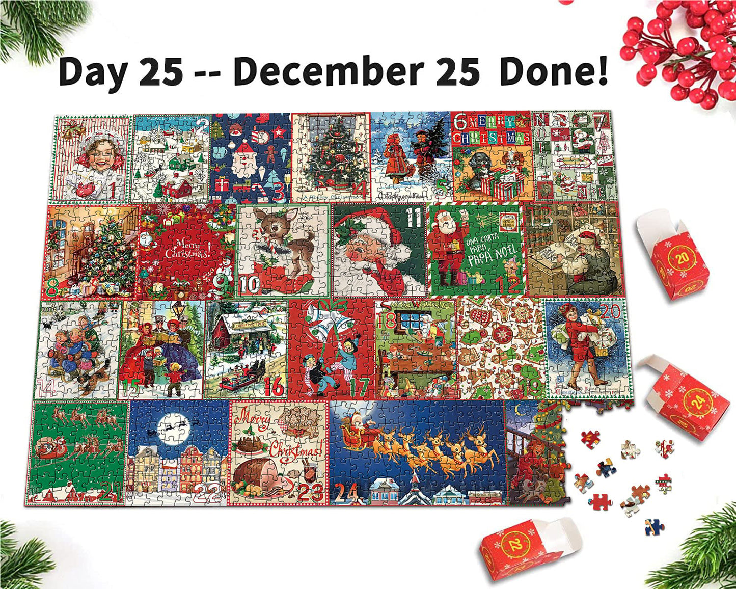 2023 Xmas Pre-Sale🎅 Christmas Advent Calendar Jigsaw Puzzle 1000pcs🎄(49% OFF TODAY🥳)