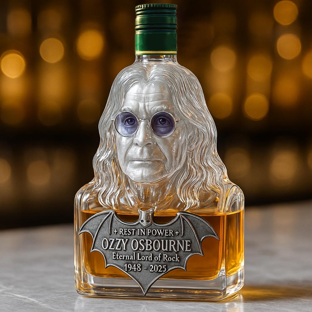 🖤Immortalized in Glass — The Legendary Rock Tribute Whiskey Bottle
