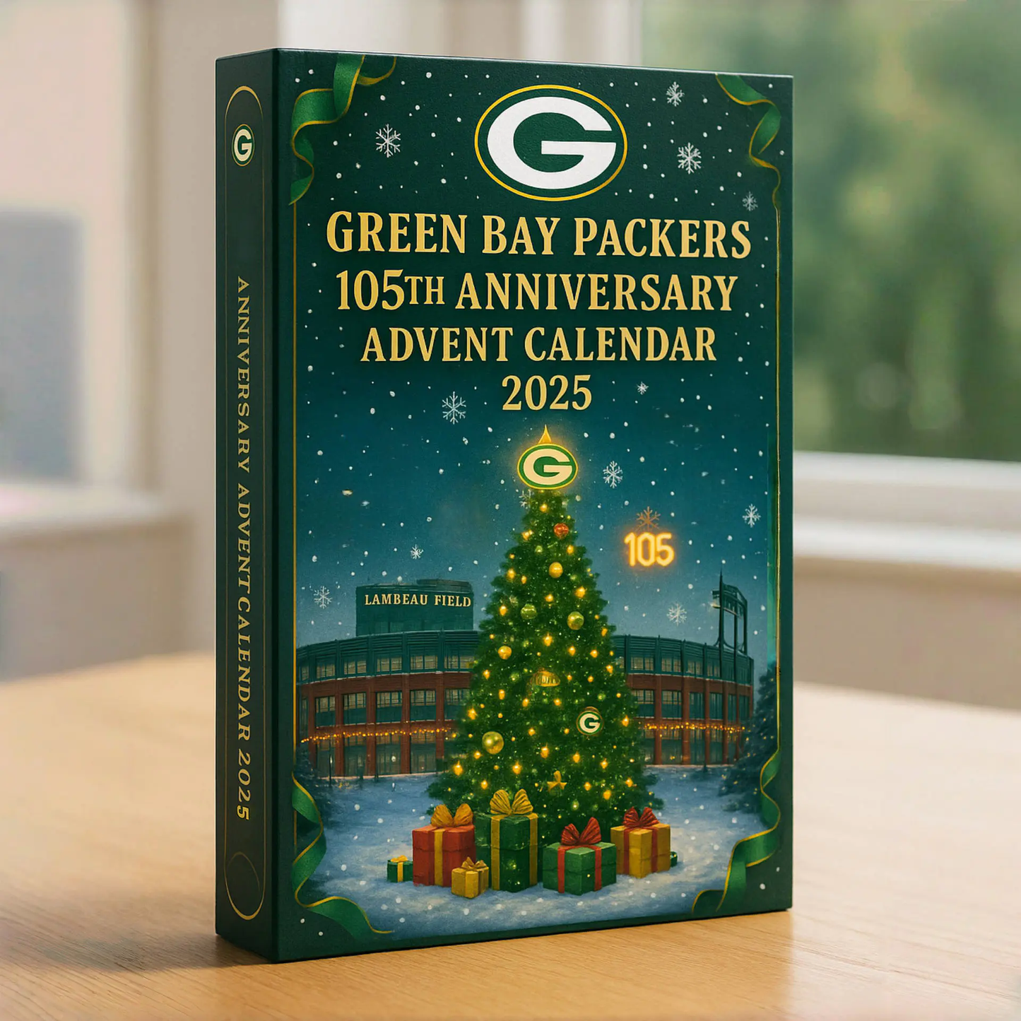 Green & Gold 105th Anniversary Advent Calendar 2025 — Green Bay Football Edition