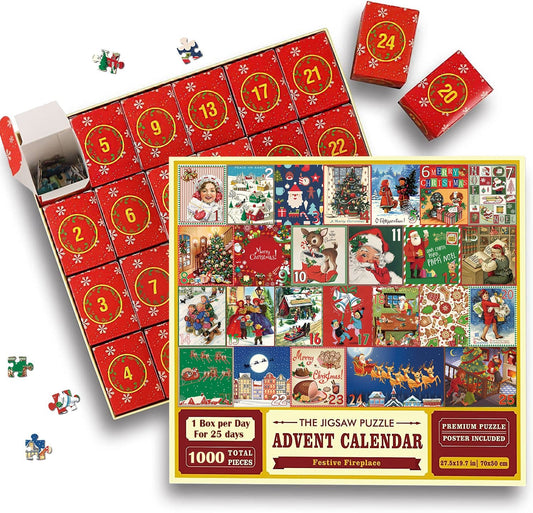 2023 Xmas Pre-Sale🎅 Christmas Advent Calendar Jigsaw Puzzle 1000pcs🎄(49% OFF TODAY🥳)
